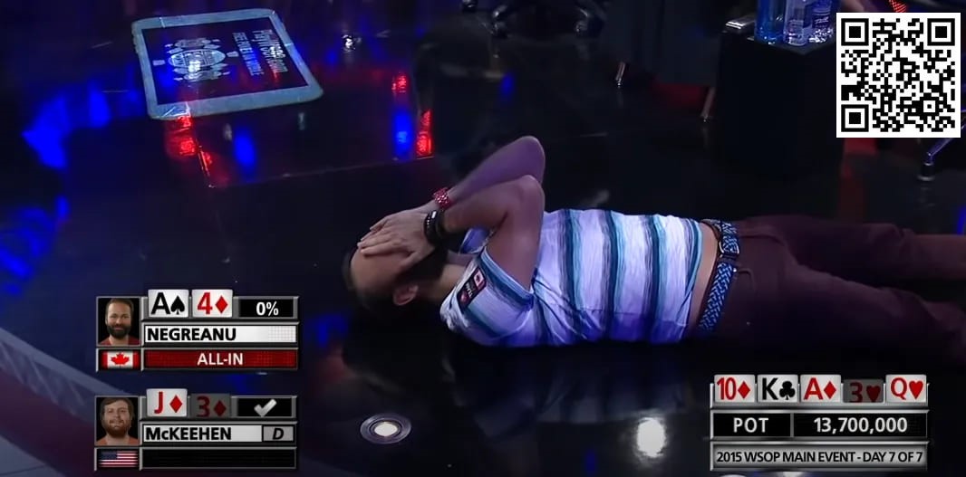 【EV 扑克】要是能重来？丹牛懊悔：2015WSOP 主赛事的「这手牌」给了我沉重打击…！