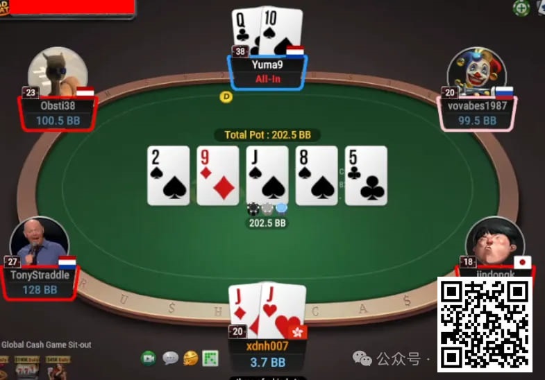 【小鱼Poker】牌局分析：顶set翻牌3bet，转牌出花