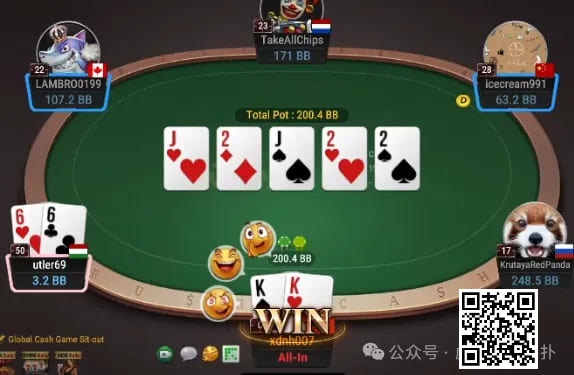 【WPT扑克】牌局分析：3bet底池，双共对，重拳扁鱼