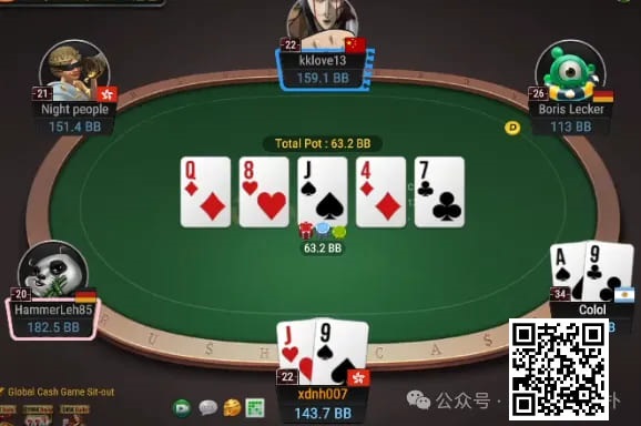 【WPT扑克】牌局分析：抓鱼的满池bluff毫不手软