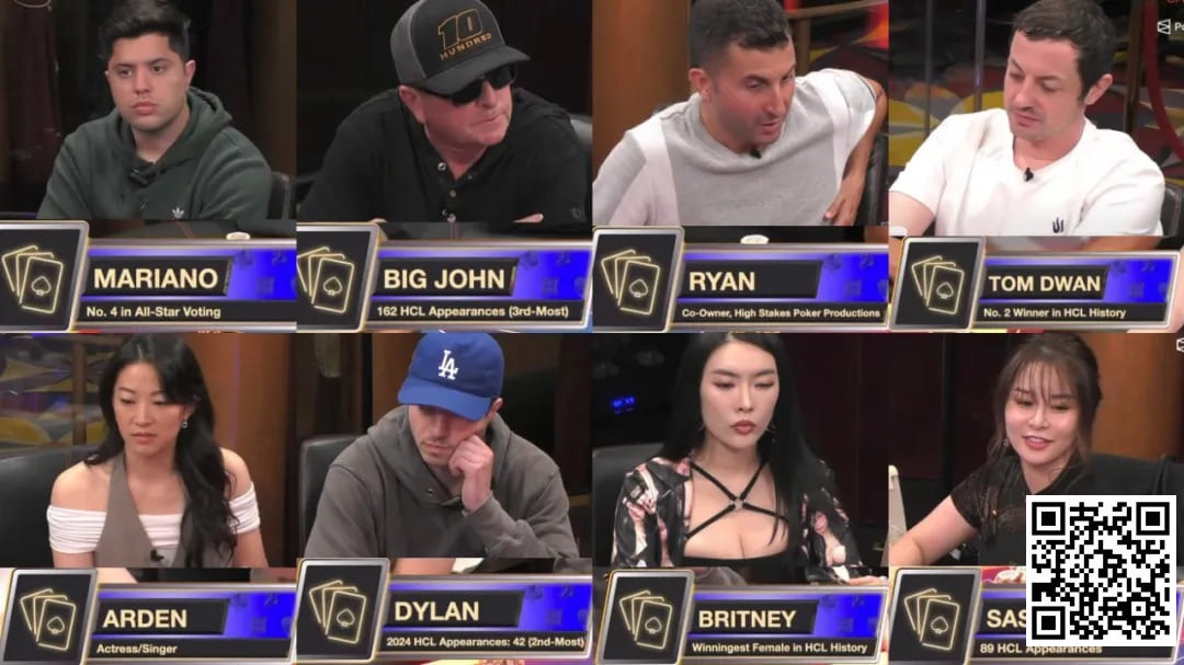 【WPT扑克】HCL三周年全明星赛开战Dwan 、All in姐、Arden Cho亮相 Ryan Feldman成首日最大收益者