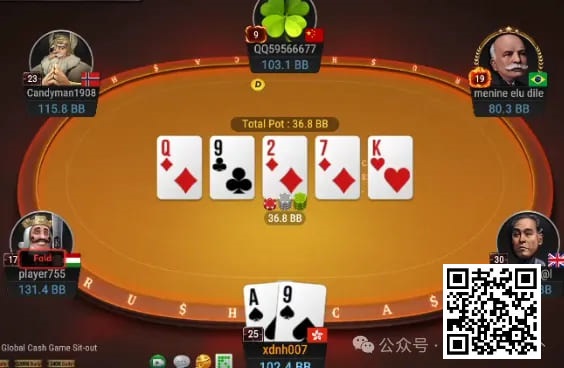 【小鱼Poker】牌局分析：中对转诈？