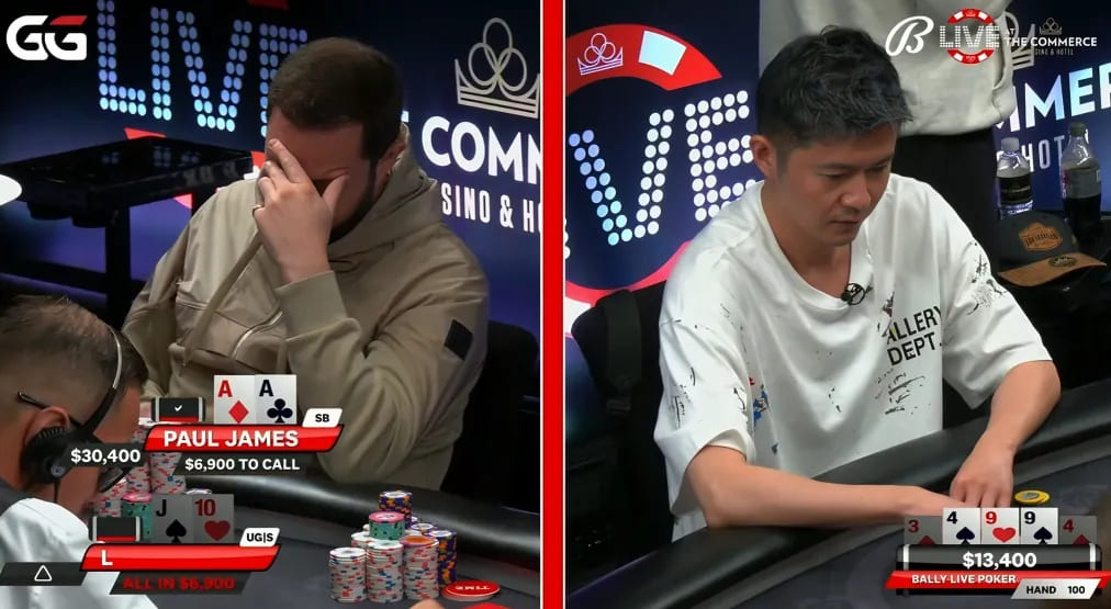 【EV撲克】AA就这么弃了？中国小哥拿空气牌成功诈唬WSOP金手链得主