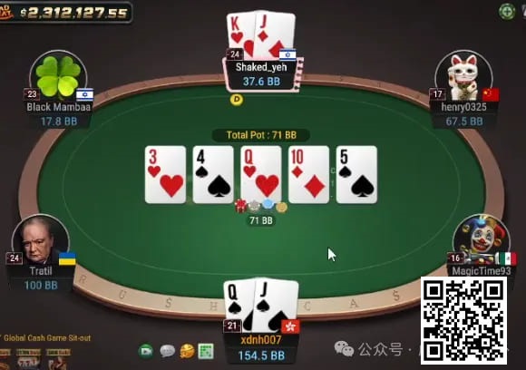 【小鱼Poker】牌局分析：谨慎游戏顶对弱踢