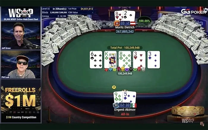 【EV 扑克】WSOP 主赛史上最恶心的逆转？Moritz Dietrich 夺 2,800W 冠军奖励创纪录，国人 Hai Pan 第 7 名