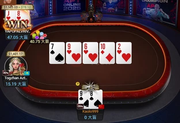 【EV扑克】APT线上亚巡赛|开幕战盛况空前,黄文杰夺#2巨星挑战赛第八名!