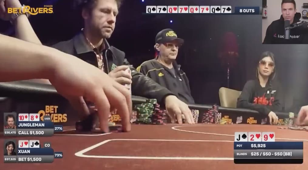 【EV扑克】翻前3bet和4bet尺寸有猫腻,野人精准读牌打击刘璇,看似戏谑的牌局对话暗藏深意【Polk解析】