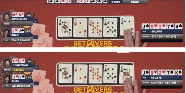 【EV扑克】翻前3bet和4bet尺寸有猫腻,野人精准读牌打击刘璇,看似戏谑的牌局对话暗藏深意【Polk解析】