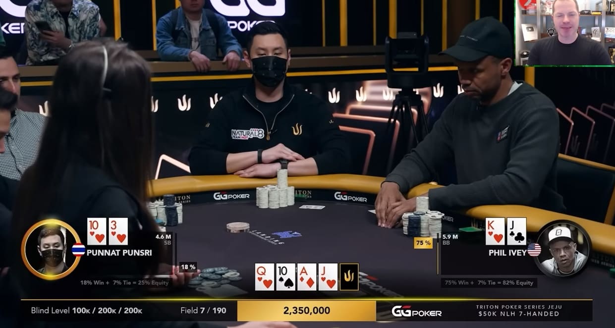 【EV扑克】Ivey痛苦思考9分钟后,做出99.99%牌手会做的决策,他不再超神了吗?【牌局解析】