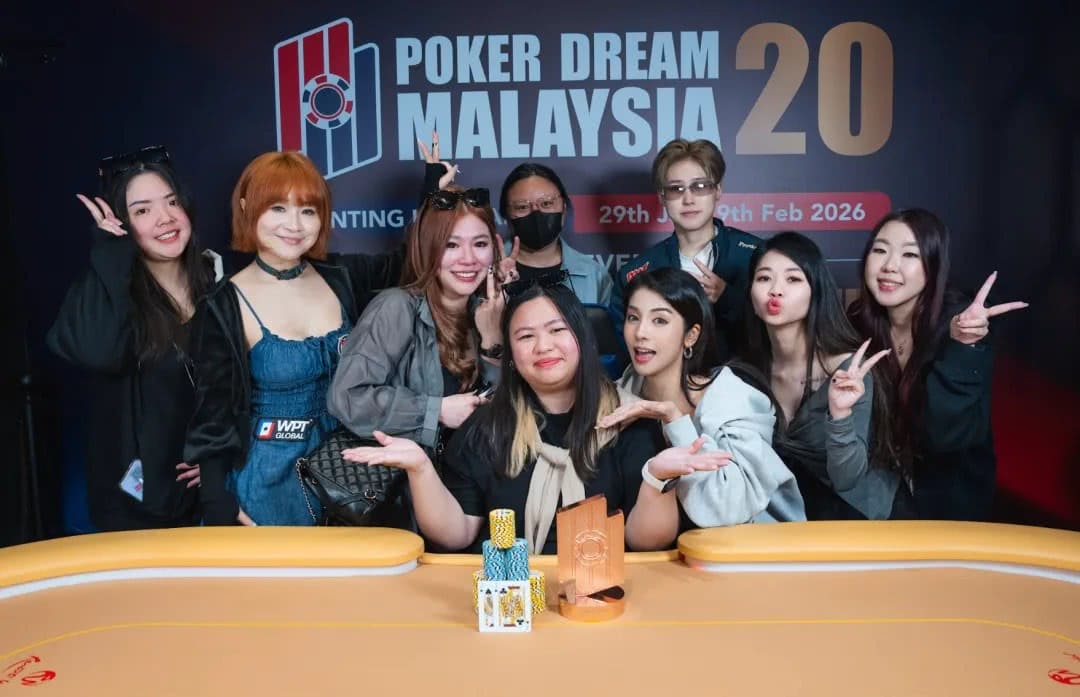 【EV扑克】PD20马来西亚｜从第五名到冠军，慧凌三战PD终圆冠军梦！主赛111人参赛12人晋级